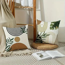 Ljojo Line Leaf Print Pillowcase for Bohemian Home Decoration