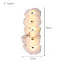 Ljojo Marble Wall Lamp: Modern Stone Light for Living Room and Hallway