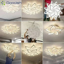 LED Flower Shaped Ceiling Light: Modern Nordic Stylish Chandelier for Living Dining Room by Ljojo