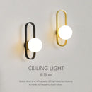 Ljojo Minimalist LED Glass Wall Sconce for Bedroom and Living Room