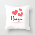 Ljojo Love Heart Cushion Cover for Living Room Sofa Valentine's Day Home Decor