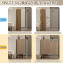 Rattan Shoe Storage Cabinet with 4 Flip Drawers & 2 Drawers by Ljojo™