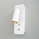 Ljojo LED Wall Lights With Switch and USB Interface - Modern White/Black Wall Lamps