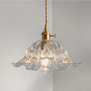 Ljojo Elegant LED Glass Petal Chandelier - Stylish Nordic Retro Lighting