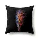 Lion Pattern Polyester Cushion Cover by Ljojo - Home decoration Pillow Cover