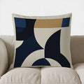 Geometric Pattern Throw Pillow by Ljojo for Modern Decor - Sofa, Bedroom, Car