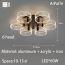 Ljojo Luxury Nordic Chandelier for Modern Living Room, Bedroom, and Restaurant