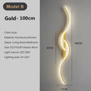 LED Wall Light Long Strip Bedside Lamp - Modern Indoor Bedroom Lighting by Ljojo