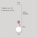 LED Cream Hanging Lamp - Modern Indoor Lighting for Bedroom, Living Room, and More