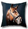 Fine Horse Print Cushion Cover for Home Decor by Ljojo