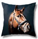 Fine Horse Print Cushion Cover for Home Decor by Ljojo