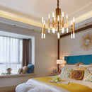 Ljojo Modern Golden Pendant Light Chandelier for Elegant Nordic Living Room Decor