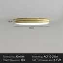 LED Ceiling Lamp Retro Red Edge Round for Bedroom Living Room Kitchen by Ljojo