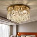 Ljojo Luxury Crystal Ceiling Lights - Gold/Chrome Metal Mounted Lighting