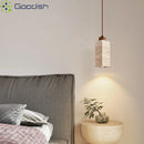 Japanese Wabi-sabi LED Stone Pendant Light for Home Decor | Square Columnar Shape Chandelier
