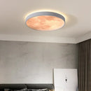 Ljojo Lunar LED Ceiling Light: Modern Circular Bedroom Lamp