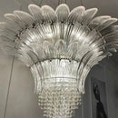 Ljojo Luxe Murano Crystal Chandelier for Villa Staircase Hall & Living Room