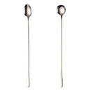 Ljojo 30CM Long-handled Stainless Steel Coffee Ice Cream Tea Stirring Spoon