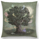 Cute Ghost Sailboat Whale Diver Cushion Cover by Ljojo