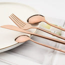 Ljojo 24-Piece Stainless Steel Cutlery Set with Forks, Knives, and Spoons