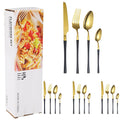 Ljojo 16-Piece Stainless Steel Tableware Set for Restaurants, Hotels, and Homes