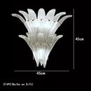 Luxury European Murano Vintage Glass Chandelier LED for Living Room Staircase Villa Ljojo