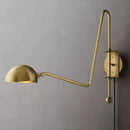 Copper Wall Light Gold Black With Plug Adapter for Foyer Bedroom Study - Ljojo