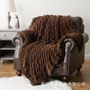 Ljojo Luxe Dual Sided Plush Faux Rabbit Fleece Throw Blanket