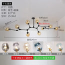 Modern Glass Chandelier Pendant Lamp Hanging Light for Dining Room Kitchen by Ljojo.