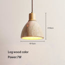 LED Hanging Lamp Yellow Travertine for Kitchen Island Dining Room Chandelier Ljojo