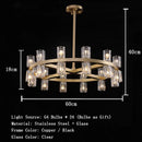 Vintage Living Room LED Pendant Light Crystal Lamp Brass/chromium/black Metal Dining Room Atmosphere Lighting by Ljojo