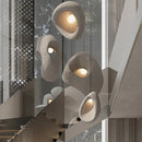 Ljojo Irregular Resin LED Hanging Lamp Wabi-sabi Nordic Creative Home Decoration LED