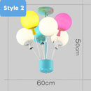 Ceiling Light LED Colourful Balloon Kawaii Cartoon Lamp for Boy Girl Room Decor by Ljojo