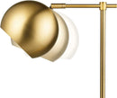 Ljojo Matte Brass Molly Desk Lamp with 20 LED Bulb & On/Off Switch