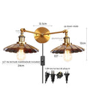 Ljojo Loft LED Wall Lights 2-heads Industrial Lamparas De Pared for Living Room
