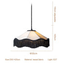 Nordic Retro Cloth Tassel Pendant Lights Chandeliers by Ljojo