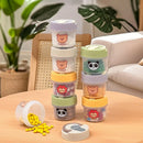 Ljojo Mini Pill Box with Handle: Clear Sealed Moisture-Proof Medicine Organizer