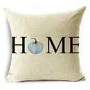 Big Blue Pumpkin Bike White Pillowcase Set for Home Decor - Ljojo