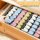 Ljojo™ 24-Compartment Fabric Storage Box: Foldable Stackable Organizer for Socks, Ties, Underwear