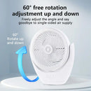 Ljojo 30W LED Fan Table Lamp 3-speed Night Light Travel Camping Rechargeable