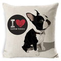 Dog Breed Cotton Linen Cushion Cover Set by Ljojo: Bull Terrier to Chihuahua & More