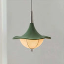 Nordic Wabi Sabi Style Green Fabric Pendant Lights - Medieval Retro Chandelier by Ljojo