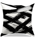 Abstract Monochrome Brushstroke Pillow Cover for Sofa, Bedroom, Car - Ljojo™
