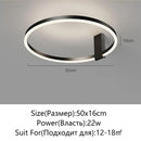 Ljojo LED Ring Ceiling Chandelier for Modern Home Lighting