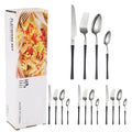 Ljojo 16-Piece Stainless Steel Tableware Set for Restaurants, Hotels, and Homes