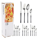 Ljojo 16-Piece Stainless Steel Tableware Set for Restaurants, Hotels, and Homes