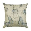 Ljojo Linen Butterfly Flower Sofa Cushion Cover 45*45 - Home Decor Printed Pillow Case