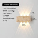 Ljojo LED Stone Wall Lamp: Outdoor Waterproof Sconces Fixture for Home Decoration
