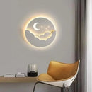 Ljojo LED Cloud Stars Moon Wall Lamp for Kids' Room and Bedroom Aesthetic Lighting