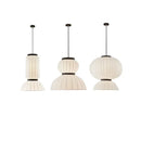 Ljojo Minimalist Silk Chandelier: Nordic Wabi Sabi Pendant Light Fixture